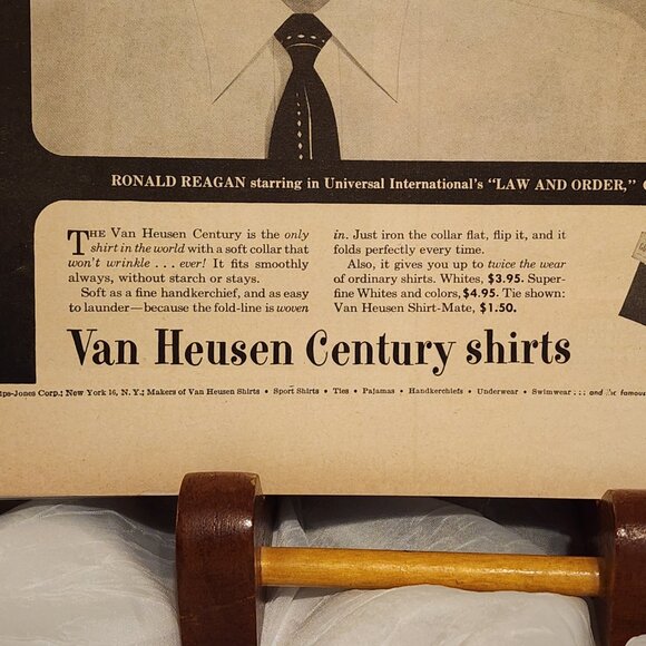 Van Heusen Century Shirts - Ronald Reagan Advertisement - 1953 - Picture 4 of 5